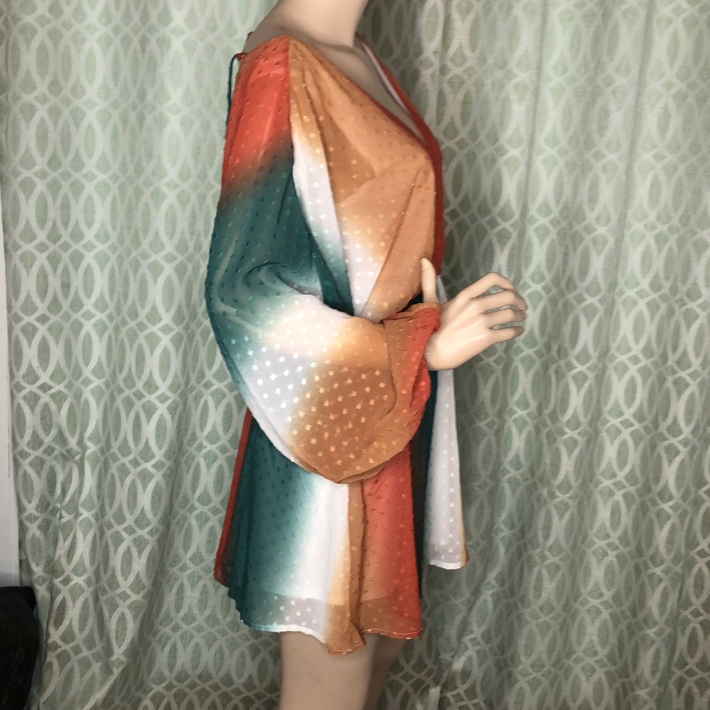 Multi color Striped Dress - Picture 7 of 8